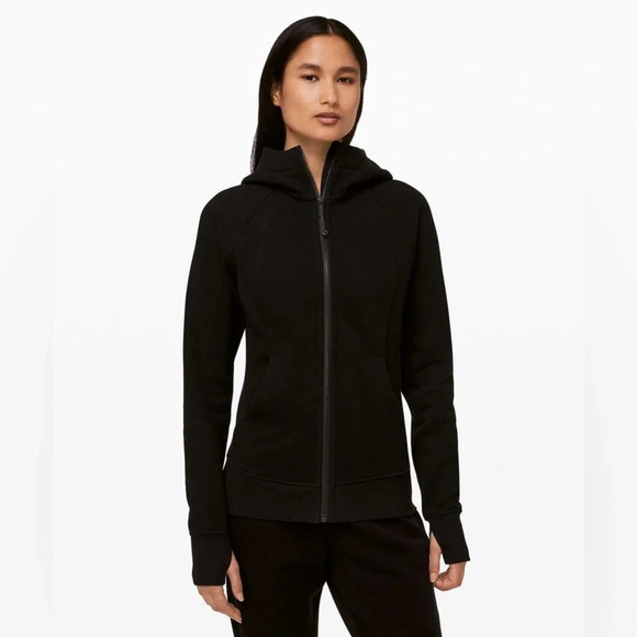Lululemon Scuba Hoodie *Light Cotton  Fleece Black - Picture 1 of 6